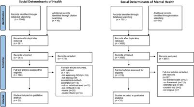 A Scoping Review and Narrative Synthesis Comparing the Constructs of Social Determinants of Health and Social Determinants of Mental Health: Matryoshka or Two Independent Constructs?